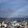 El arco iris cerca de la Iglesia de la Merced
