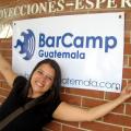 Stephanie en el Barcamp Guatemala