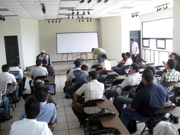 En el nuevo salon