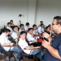 Iván Castro dando su charla en BarcampGT