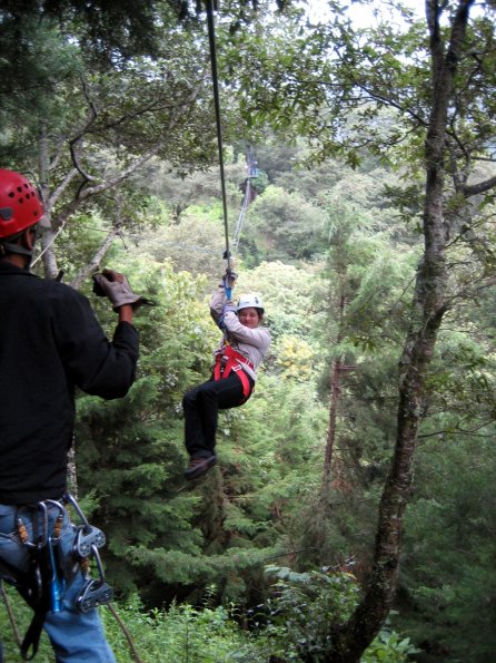 Stephanie, llegando a la plataforma