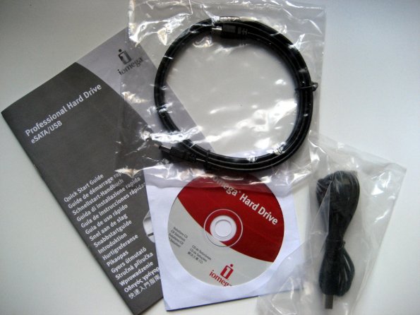 Disco duro externo - Cables, manuales y software/adware