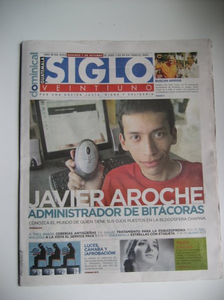 Portada de Siglo XXI, 7 de Octubre de 2007