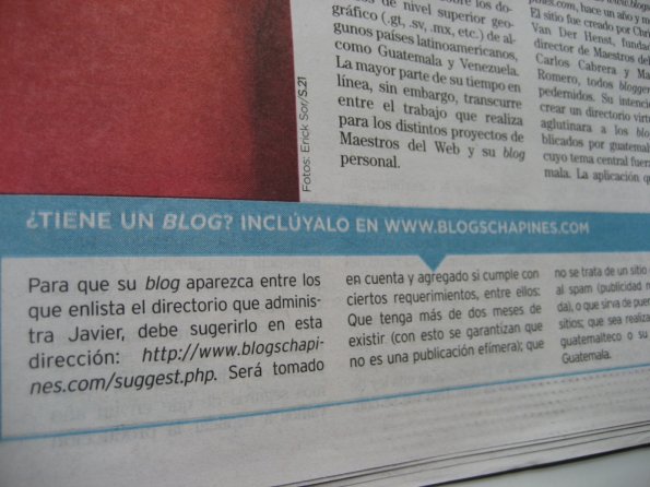 Agrega tu blog al directorio