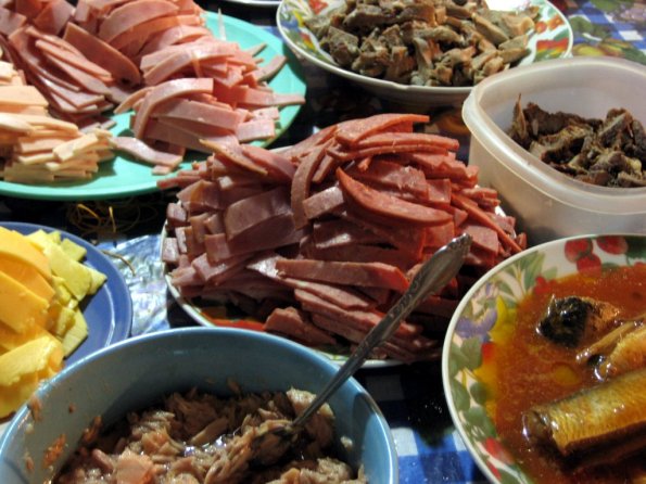 Ingredientes del Fiambre