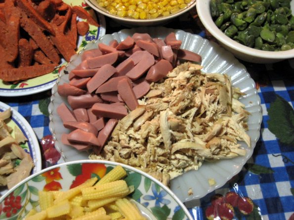 Ingredientes del Fiambre