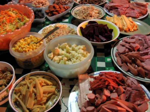 Ingredientes para el fiambre