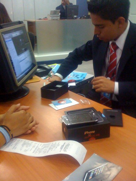 Contenido de la caja del iPhone 3G