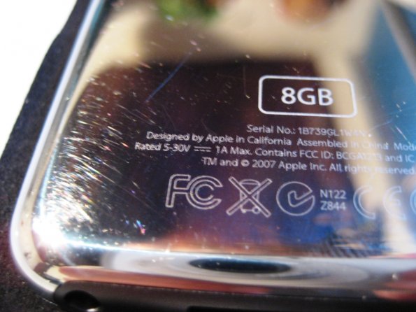 Rayones en el ipod touch