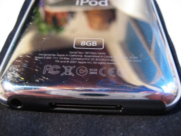 Rayones en el ipod touch