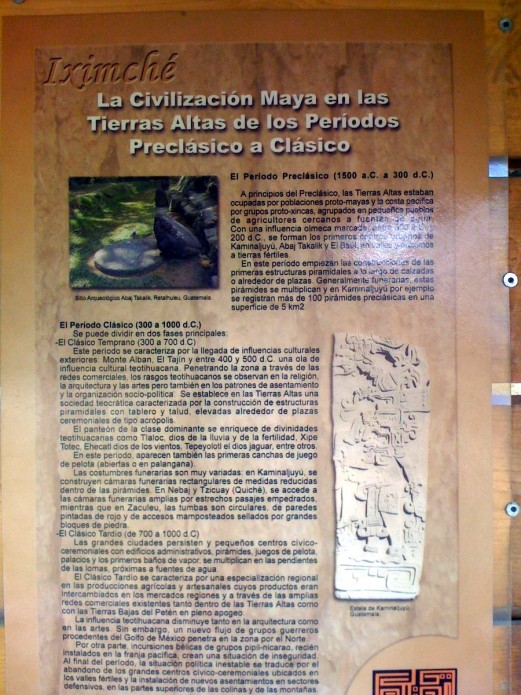 Información sobre Iximché Información sobre Iximché