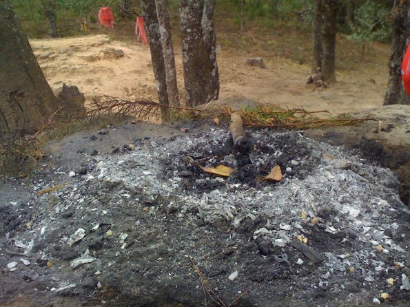 Ãrea de rituales, en la cima del templo