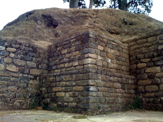 Detalle de un Templo de Iximché