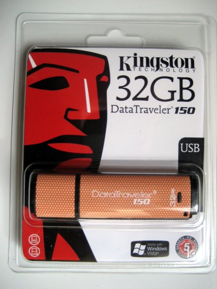 Empaque de la memoria USB