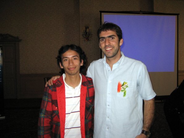 Javier Aroche con Leo Prieto
