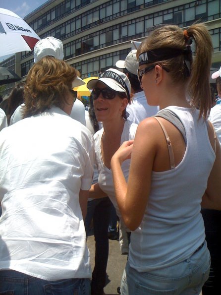 Mujeres presentes en la manifestaciÃ³n