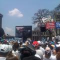 Transmisión de un video a los manifestanes
