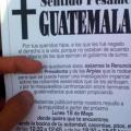 'Sentido pésame, Guatemala'