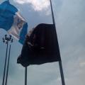 Bandera de la Municipalidad y de Guatemala