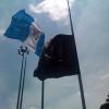 Bandera de la Municipalidad y de Guatemala