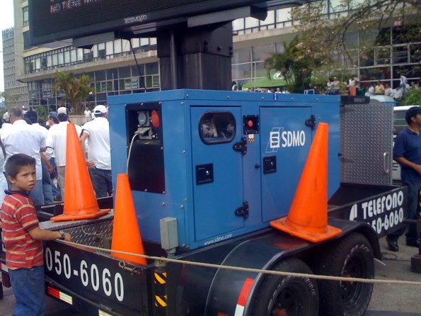 La planta de una de las pantallas "gigantes"