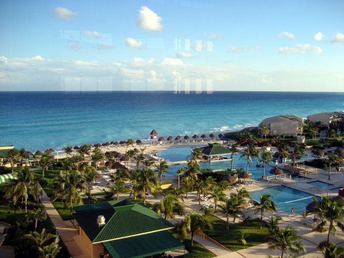 La playa de Cancún La playa de Cancún