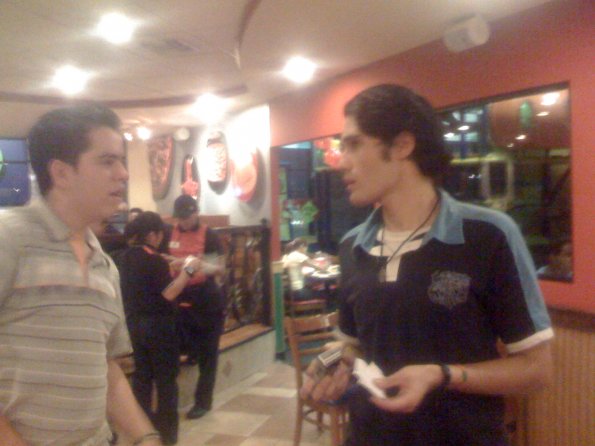 Los organizadores: Erick Alejandro y Kike