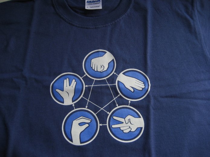 Playera: Rock Paper Scissors Lizard Spock Playera: Rock Paper Scissors Lizard Spock
