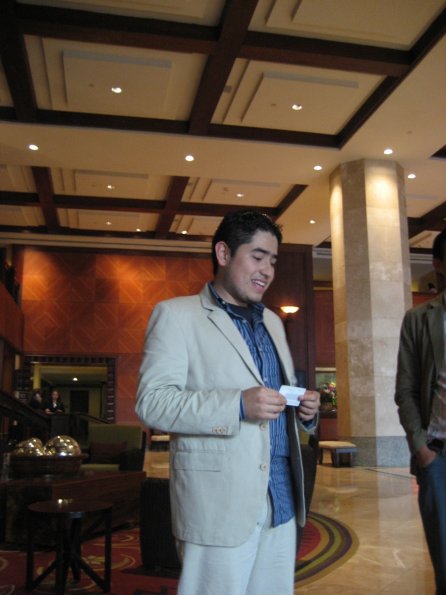 Freddie recien llegado a Guatemala