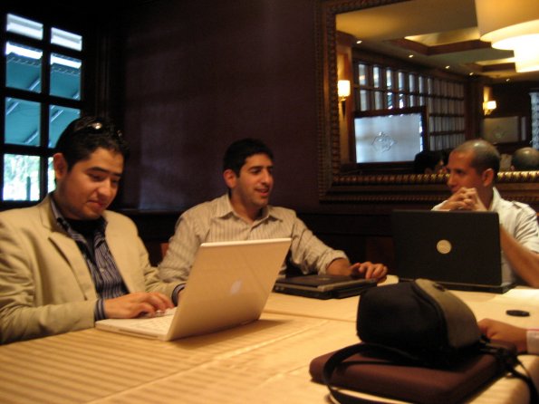 Freddie Vega, Pablo Rigazzi y Manoloweb