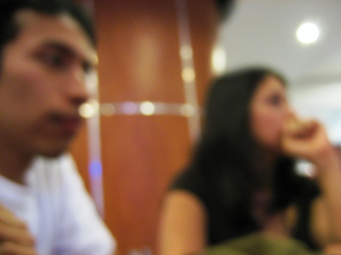 Javier Aroche y Stephanie Falla Javier Aroche y Stephanie Falla
