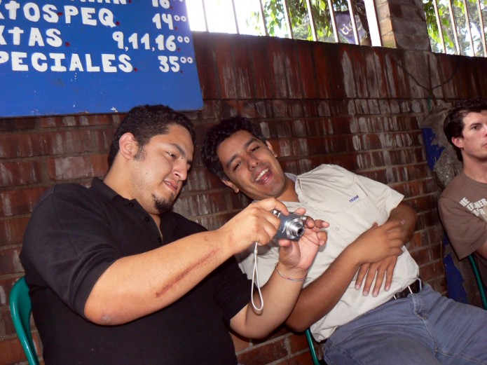 Viendo el camaron!