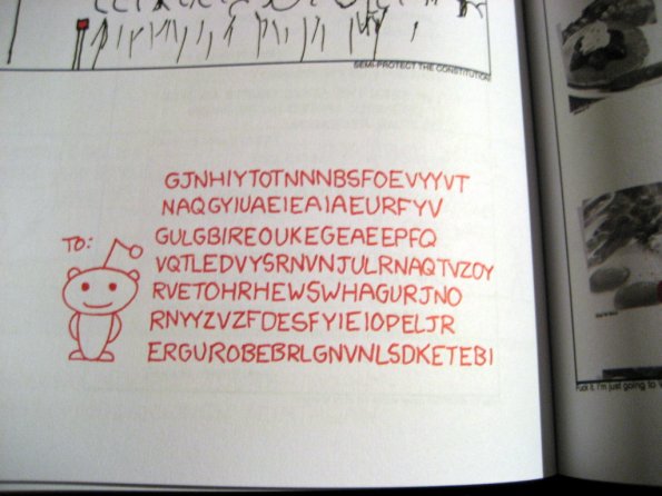 Mensaje codificado para los usuarios de Reddit