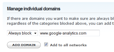 Bloquear dominio en OpenDNS